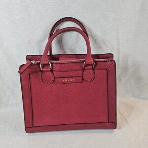 Loume Women's Red Structured Tote Handbag